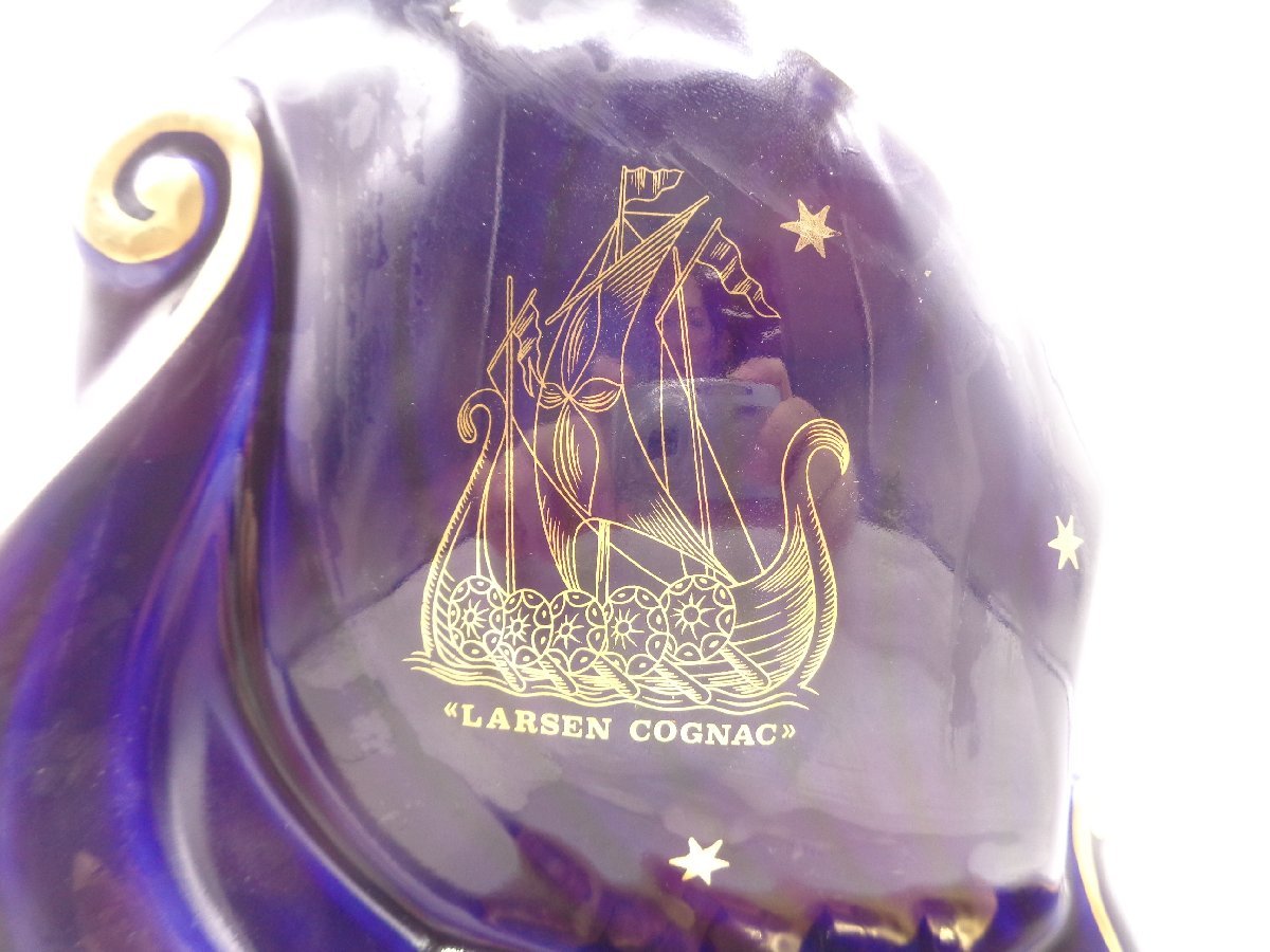 LARSEN VIKING SHIP ラーセン バイキングシップ ブルー 青 陶器ボトル