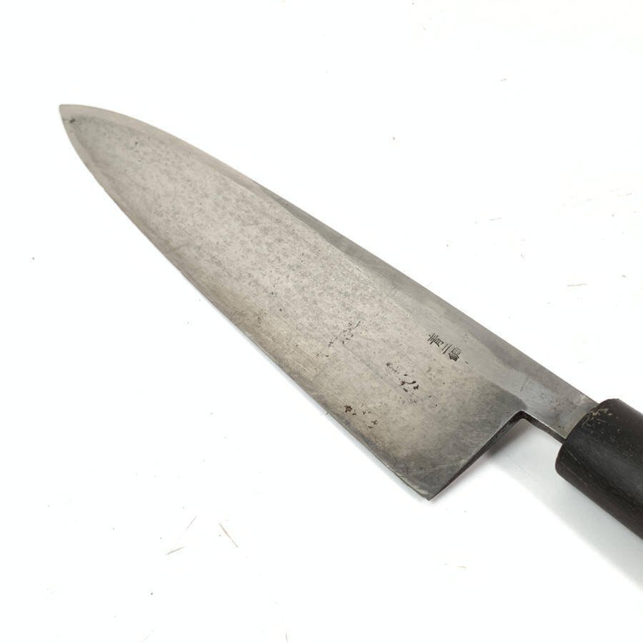 丹山 靑二鋼 出刃包丁 刃渡り 240mm＊ジャンク品 240mm 洋出刃 牛刀