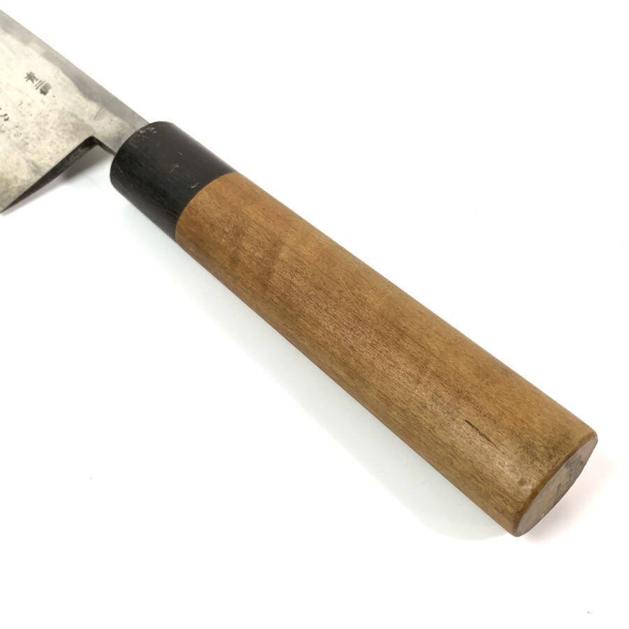 丹山 靑二鋼 出刃包丁 刃渡り 240mm＊ジャンク品 240mm 洋出刃 牛刀