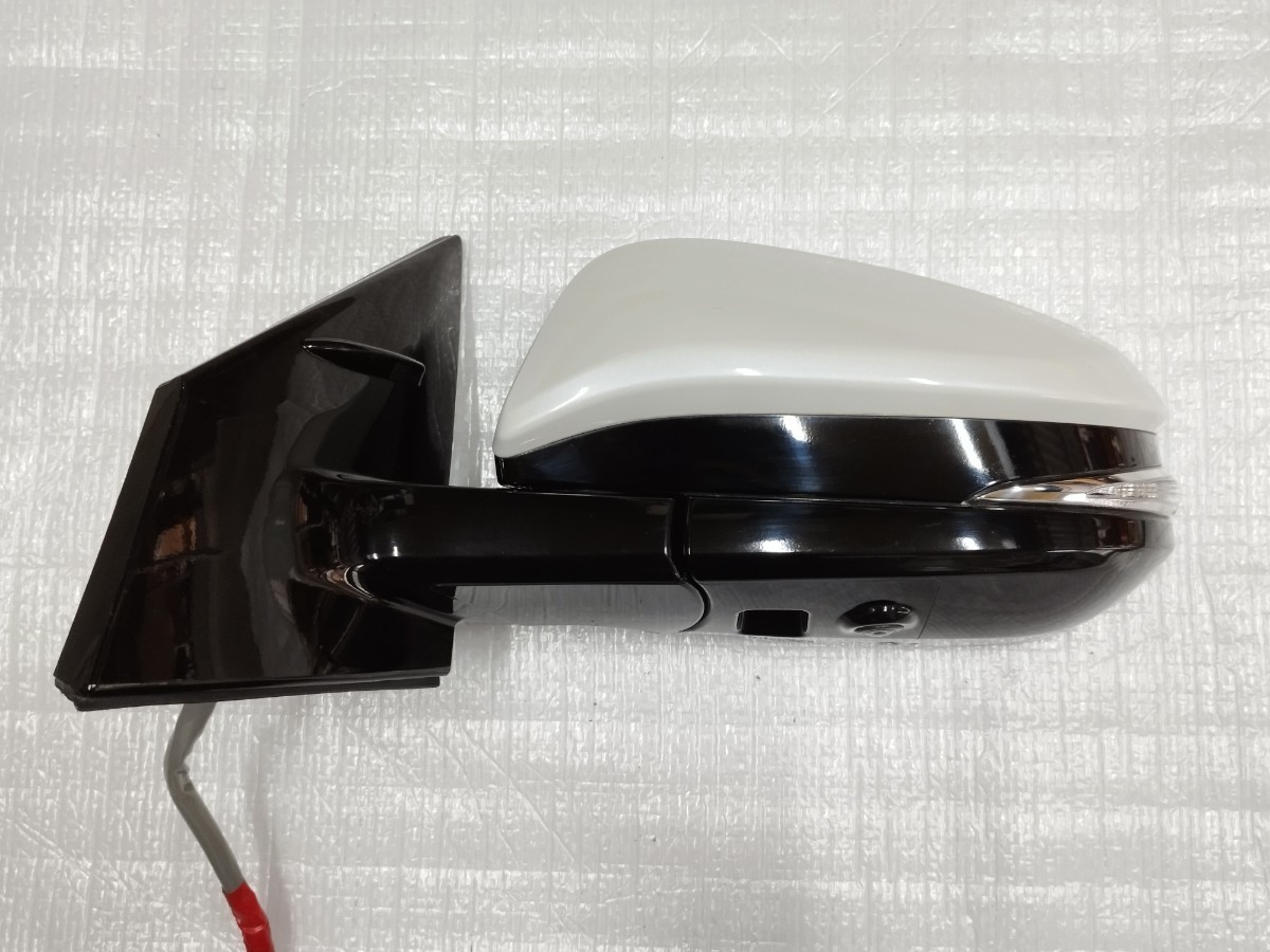 トヨタ ハリアー 60系 左 ドアミラー カメラ付 配線14本Murakami ムラカミ G095 ホワイトパール 070 状態画像確認 