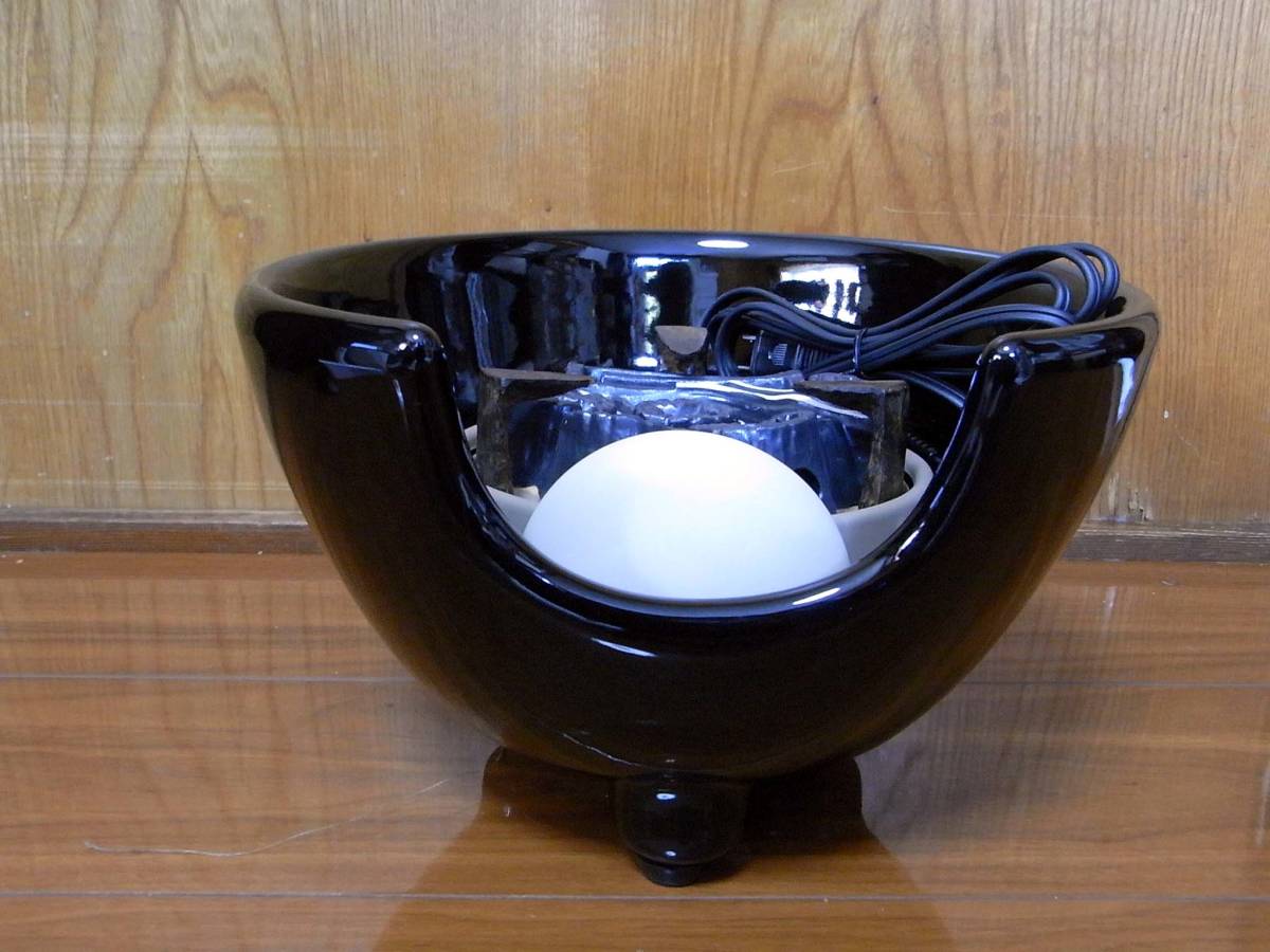 野々田(現サンエイ)・風炉型電熱器・F421 黒 紅鉢 A・未使用 【公式通販】