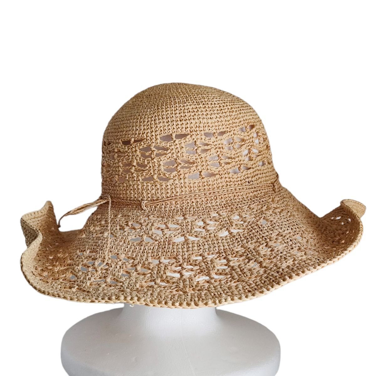 未使用・箱付き ヘレンカミンスキー ラフィア ハット 麦わら帽子 ベージュ HELEN KAMINSKI ヘレンカミンスキー HINA ラフィアハット 麦わら帽子