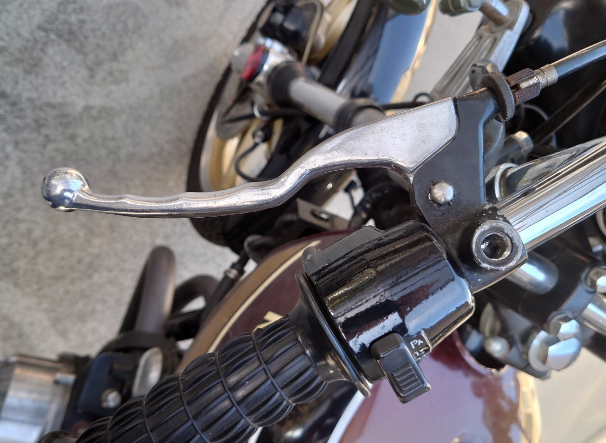 希少 当時物 デッドストック 新品未使用 パワーレバー Z1 Z2 750SS 500SS KH400 KH250 H1 H2 S1 S2 (コミネ イノウエ キジマ Z400FX Z1000J_4