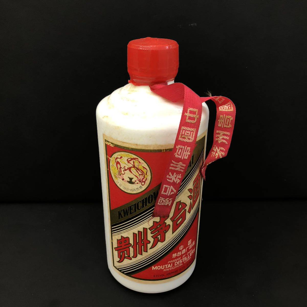 M0205】※未開栓 貴州茅台酒 マオタイ 天女 置物 陶器 中国酒 古酒 箱