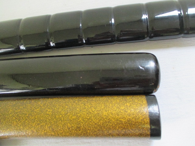 ◇TA7240◇拵え鞘/脇差、短刀/黒蝋色漆、梨地他/50cm程/現状渡し品/4点