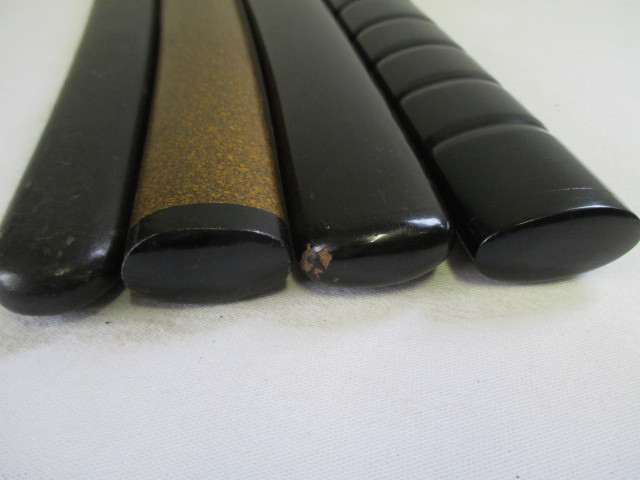 ◇TA7240◇拵え鞘/脇差、短刀/黒蝋色漆、梨地他/50cm程/現状渡し品/4点