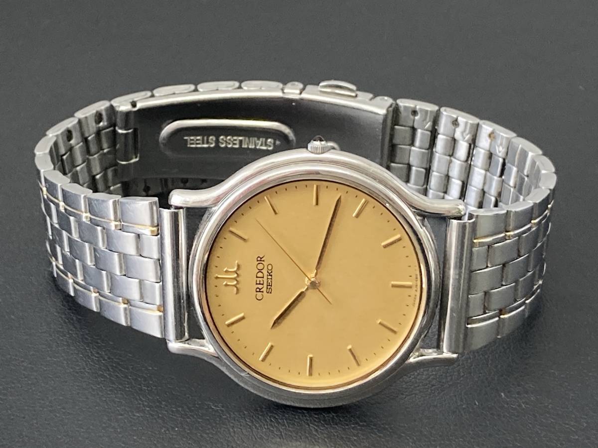 SEIKO CREDOR 8J81-6A30 セイコー クレドール 腕時計 ゴールド文字盤 