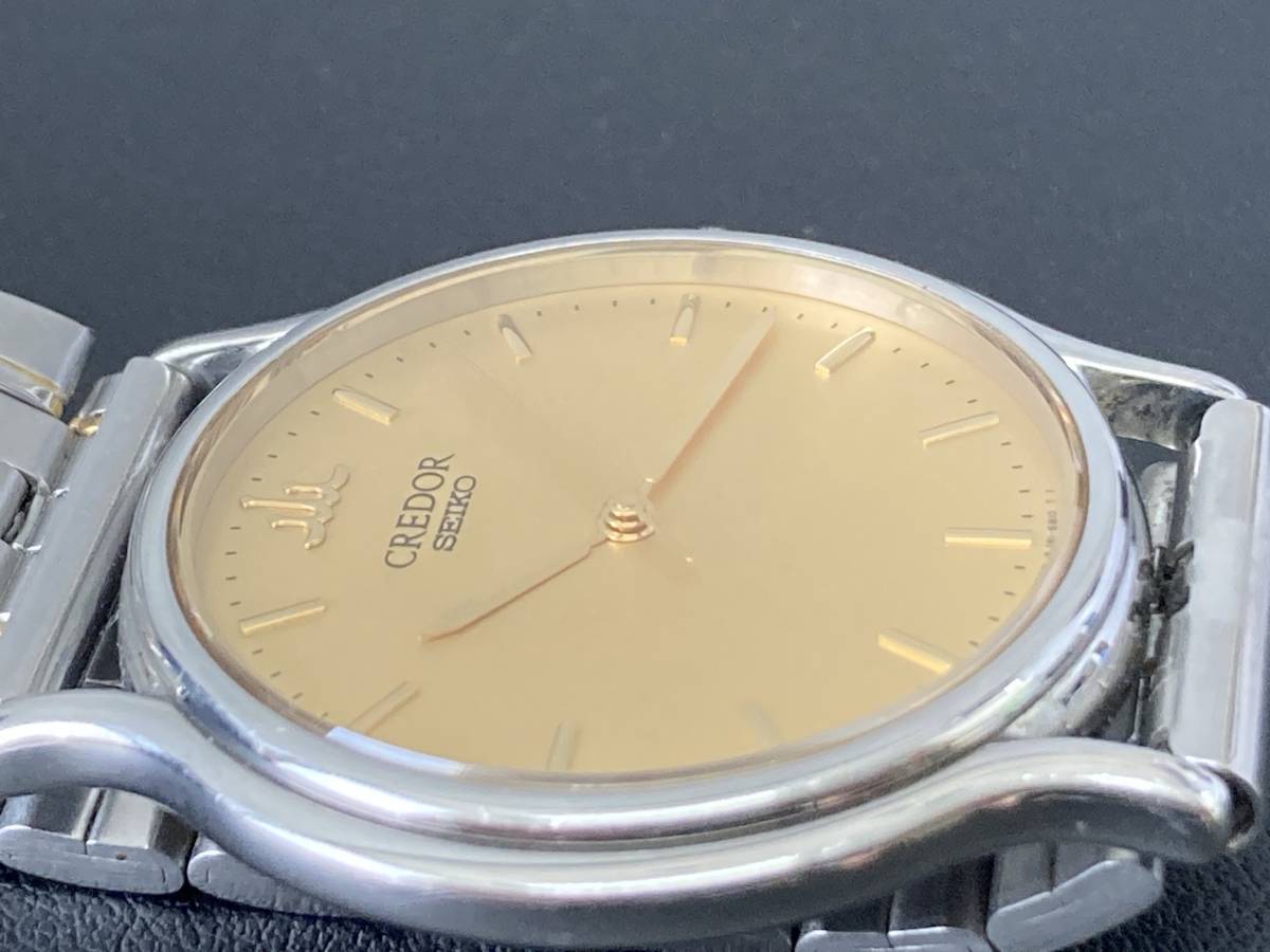 SEIKO CREDOR 8J81-6A30 セイコー クレドール 腕時計 ゴールド文字盤 