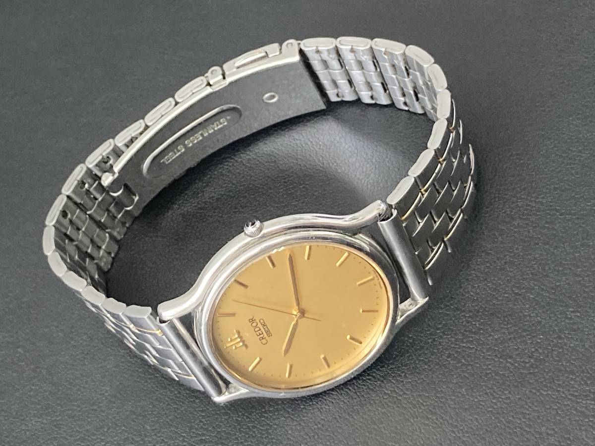 SEIKO CREDOR 8J81-6A30 セイコー クレドール 腕時計 ゴールド文字盤 
