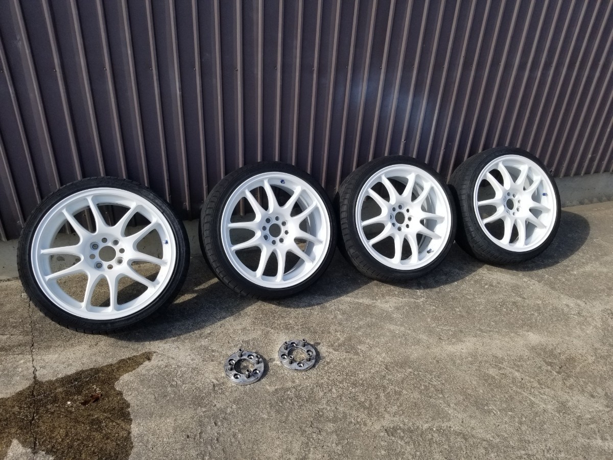 ワーク エモーション PCD100 4穴 17×7JJ42 GDフィットに使用してました。