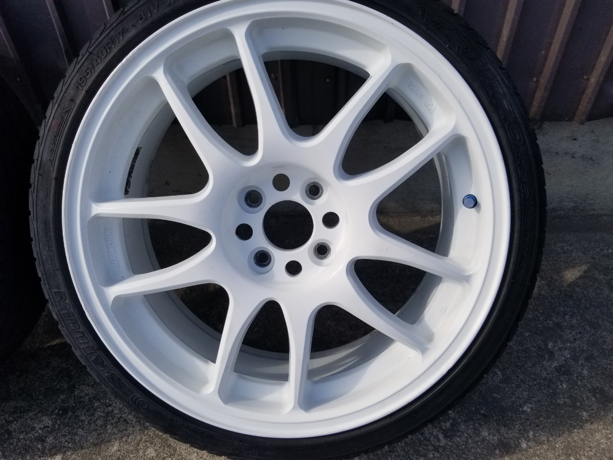 ワーク エモーション PCD100 4穴 17×7JJ42 GDフィットに使用してました。