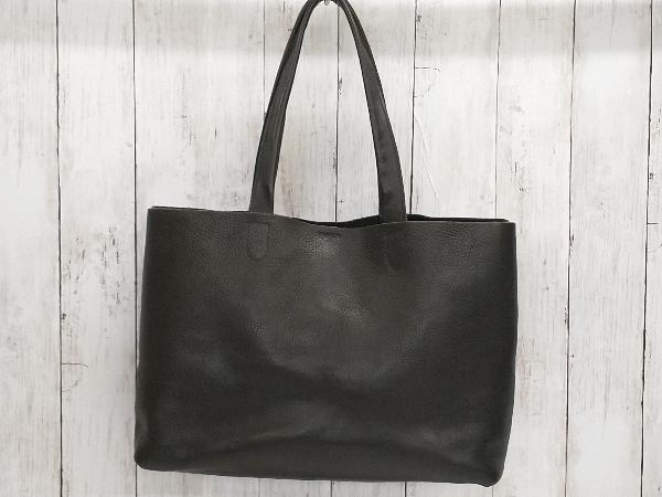 SLOW /レザートートバッグ/スロウ/ ブラック/ 肩がけバッグ/A4収納/通勤通学