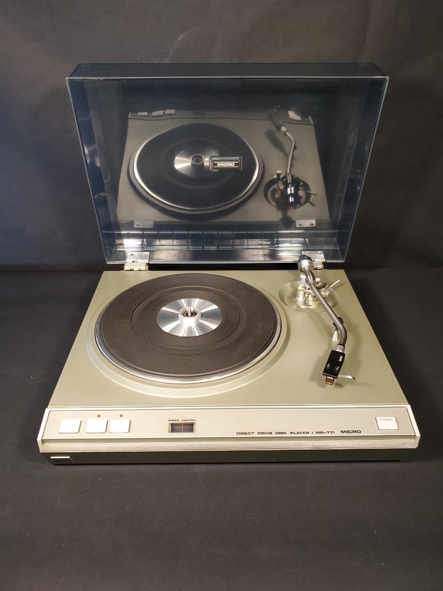 3/31n9 ターンテーブル MICRO マイクロ カートリッジ EMPIRE MR-711 レコードプレイヤー レコード