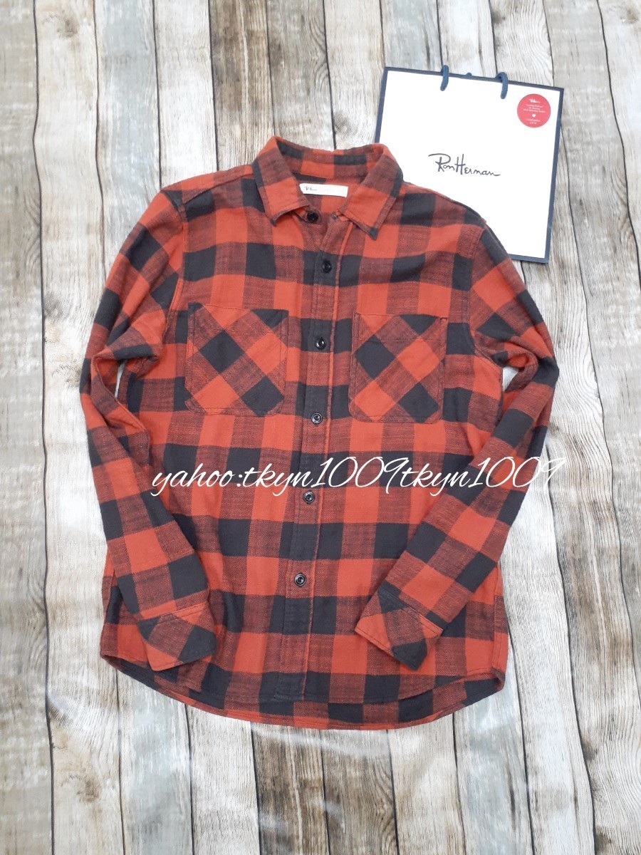 Ron Herman CALIFORNIA ロンハーマン ブロックチェックシャツ 長袖シャツ ネルシャツ