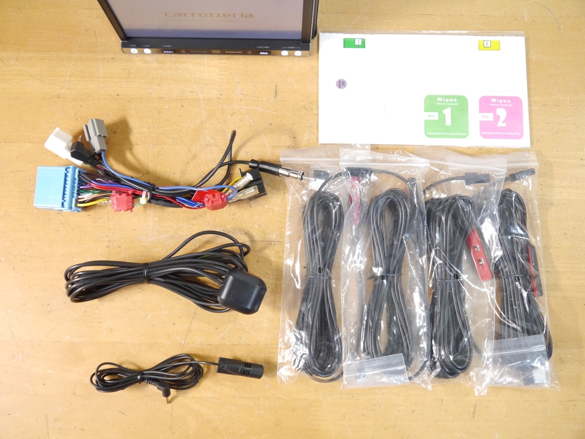 2023年地図 楽ナビ AVIC-MRZ099 BT⁄DVD⁄CD⁄地デジ 対応 2023年地図 楽