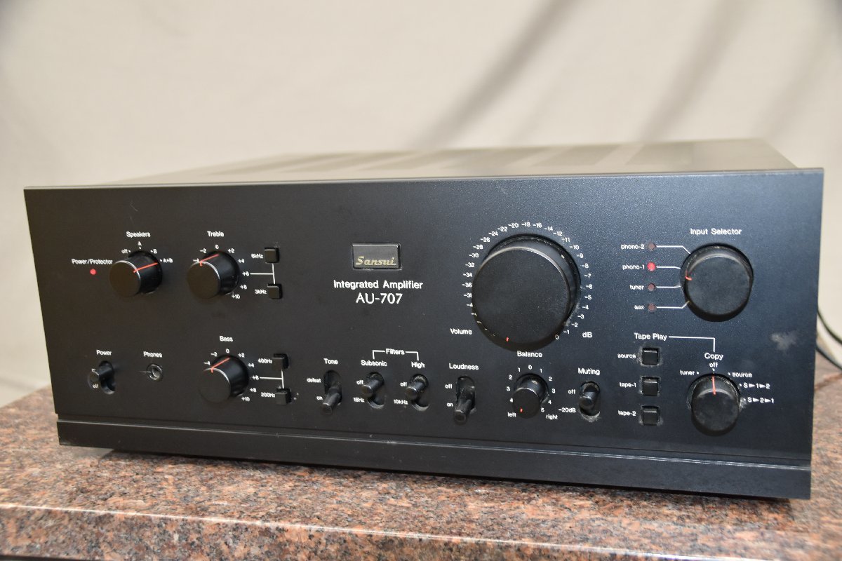 〇t2188【ジャンク】Sansui サンスイ AU-707 プリメインアンプ Sansui