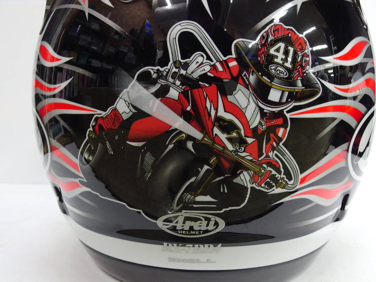 XLサイズ Arai アライ RX-7 RR4 HAGA フルフェイスヘルメット 芳賀紀行 