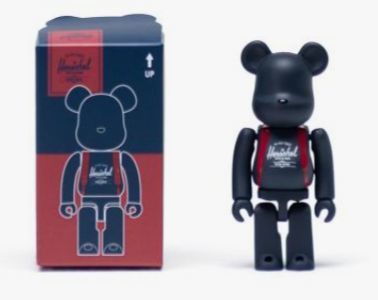 ★送料込み★希少★未開封品★ベアブリック 100%★BE@RBRICK × Herschel Supply kaws ハーシェルサプライ bape basquiat 45　
