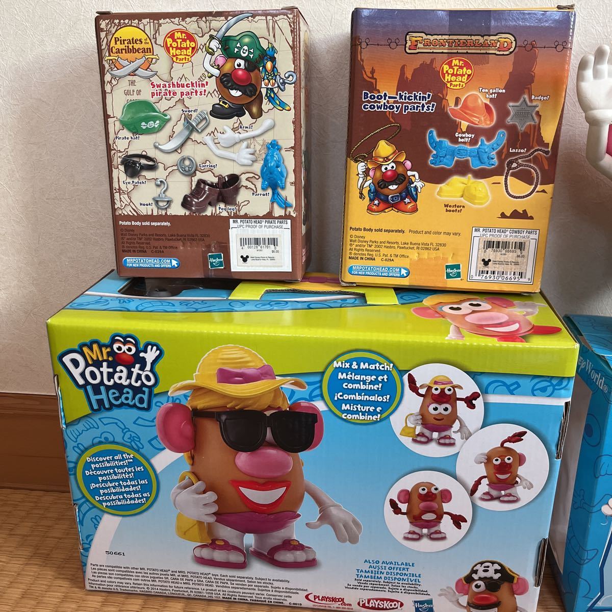 レア ポテトヘッド WDW 50周年ゴールドイヤーハット WDWパーツ箱 陶器