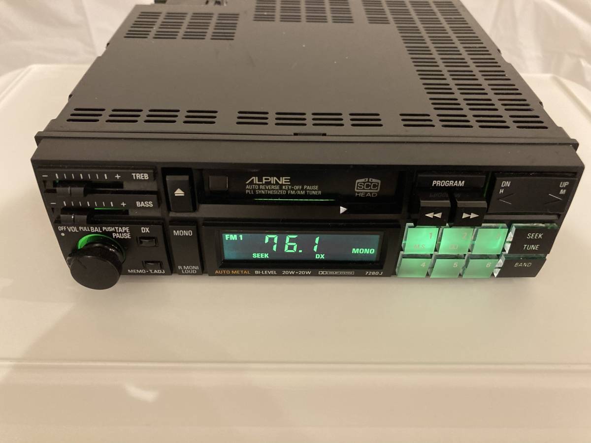 アルパイン 7280J カセットデッキ ALPINE カセットデッキ 7280J 7286J