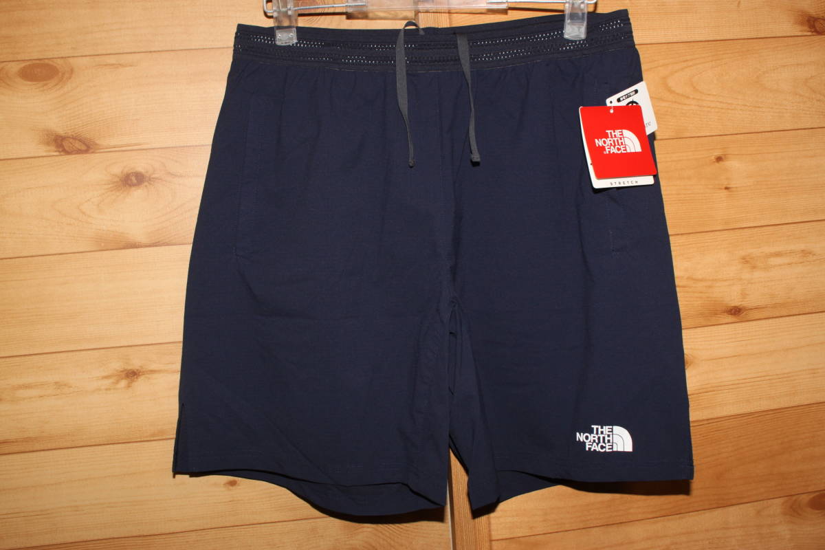 未使用ノースフェイス　メンズXL　紺　薄手軽量ハーフパンツ　ショーツ　AMBITION SHORT　NB91876　送料無料即決
