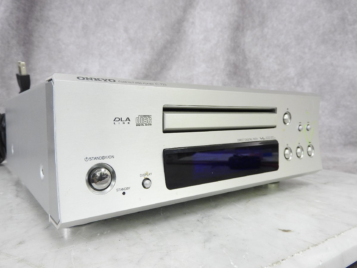 オーディオ機器 ONKYO CDプレイヤー（C-733） メンテ済み 動作良好
