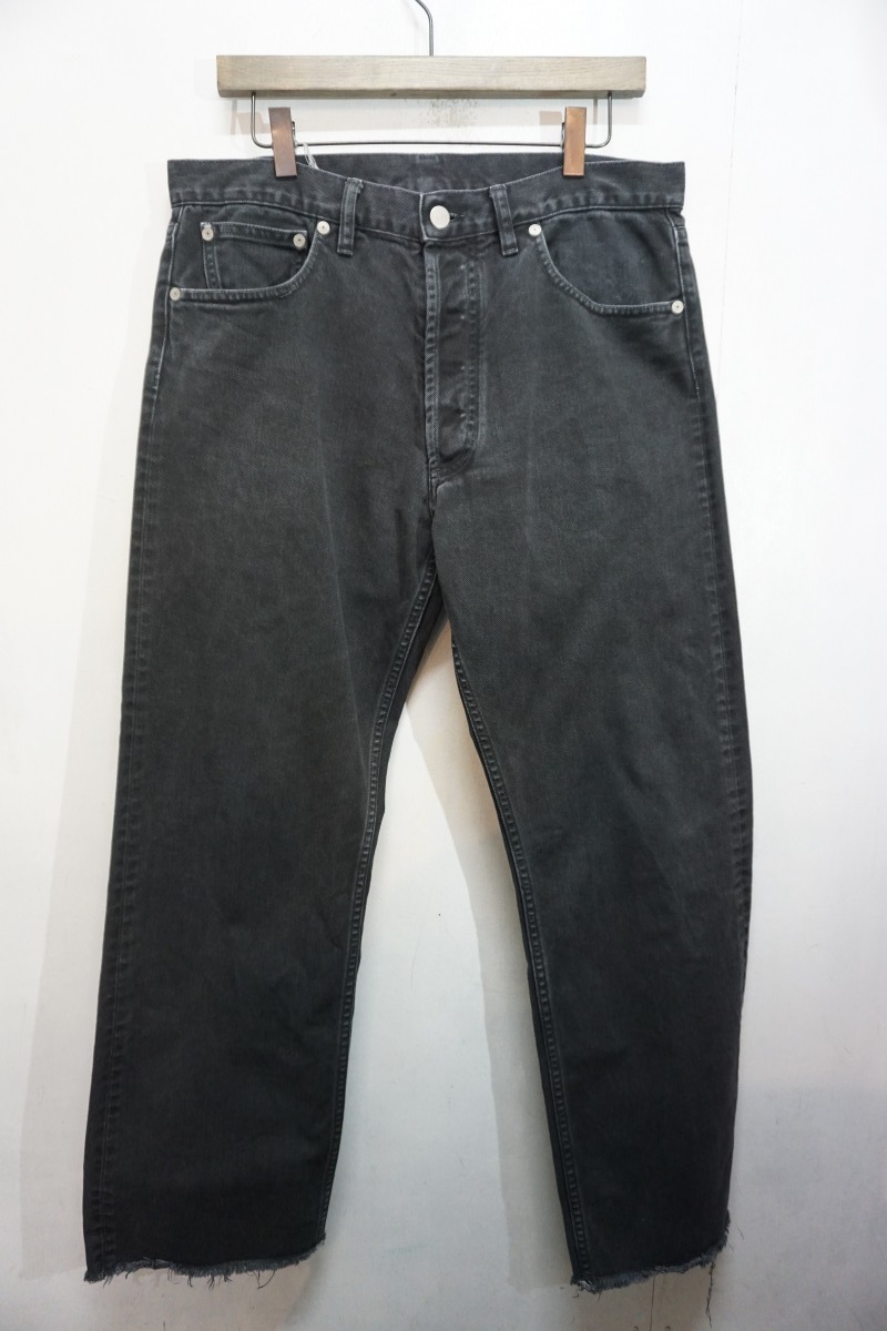 美品 国内正規 20SS Maison Margiela 10 マルジェラ BOY FRIEND JEANS ボーイフレンド カットオフ デニム パンツ30黒 S50LA0152本物228N 