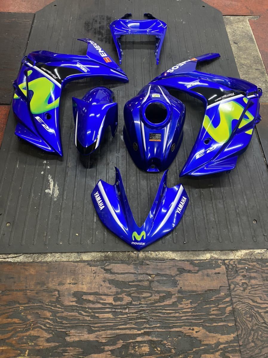 ヤマハ YZF-R3 R25 純正 movistar/モビスター ブルー フル カウル 外装 