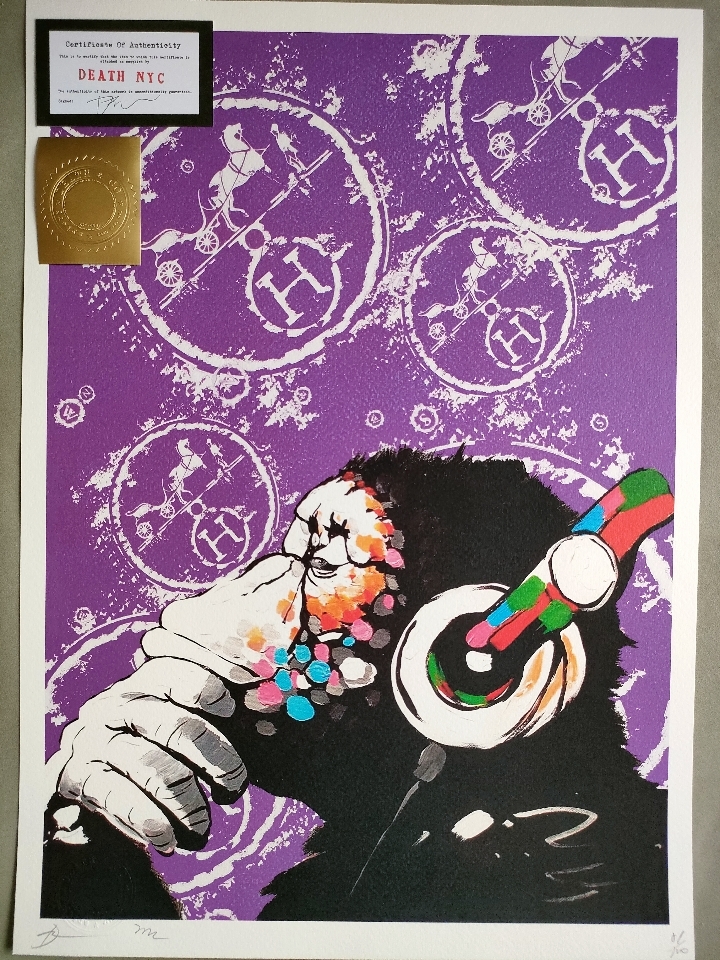 death nyc 世界限定100枚　バンクシー 額装DEATH NYC 額付き 世界限定100枚 バンクシー DIOR