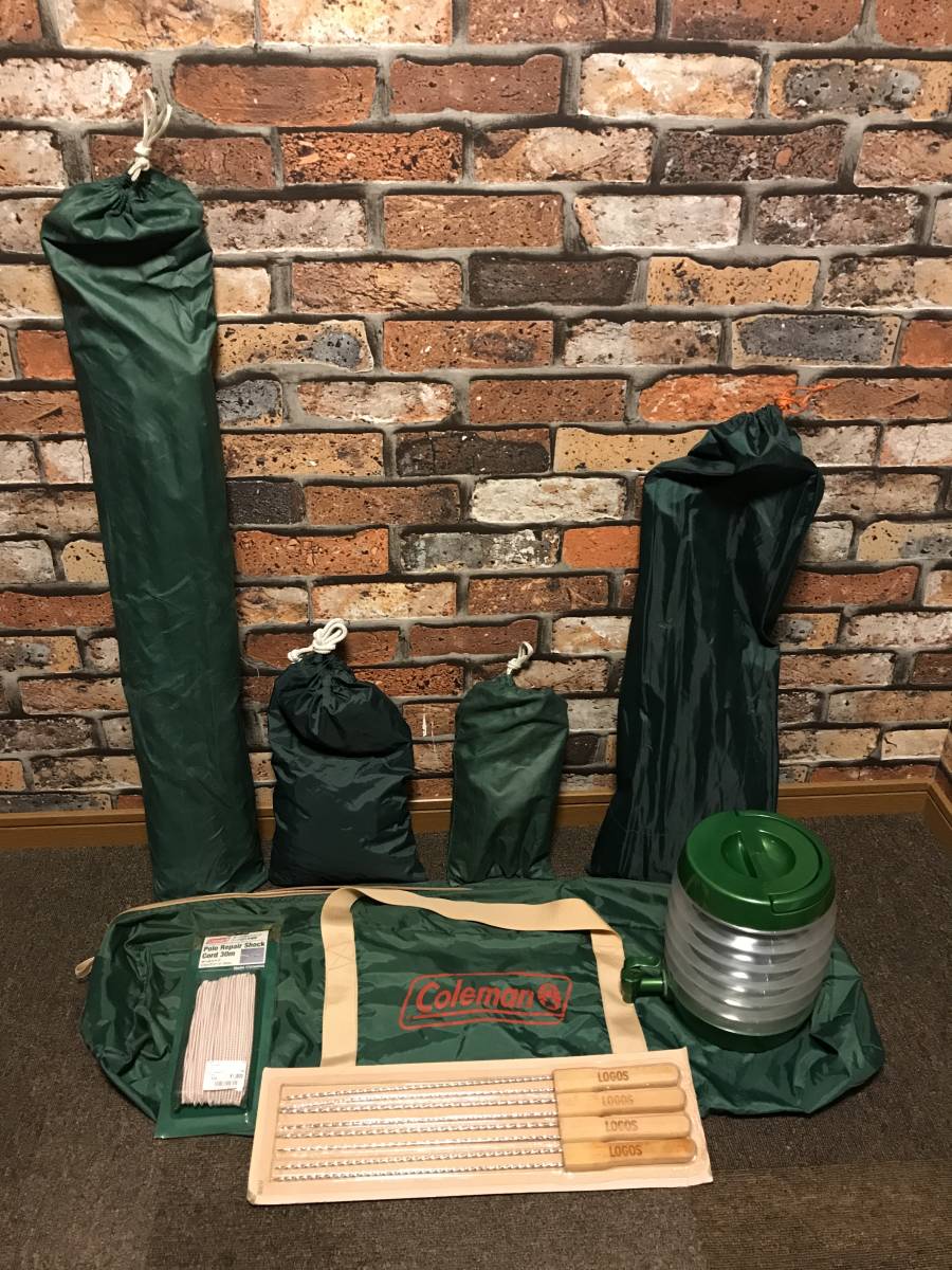 Colman ポール・ペグ・自在ロープ各種 他備品詰め合わせ