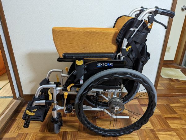 中古】松永製作所 NEXT CORE ネクストコア 自走式車椅子 NEXT-51B
