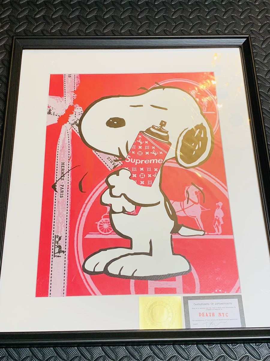 DEATH NYC 限定100枚 アートポスター SNOOPY スヌーピー トム