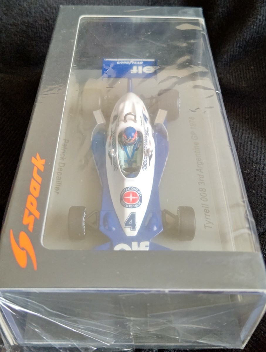 新品未開封 スパークモデル 1/43 ティレル・フォード・008 P.デパイユ 1978 アルゼンチンGP3位 spark Tyrrell Ford Patrick.Depailler 1&frasl;43 - GP