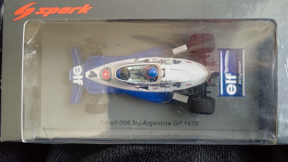 新品未開封 スパークモデル 1/43 ティレル・フォード・008 P.デパイユ 1978 アルゼンチンGP3位 spark Tyrrell Ford Patrick.Depailler 1&frasl;43 - GP