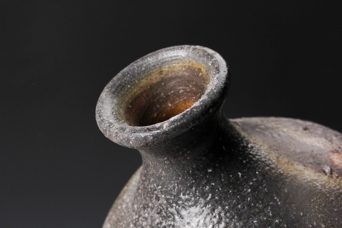 佳香】高力芳照 備前徳利 共箱 栞 本物保証 高力芳照 備前