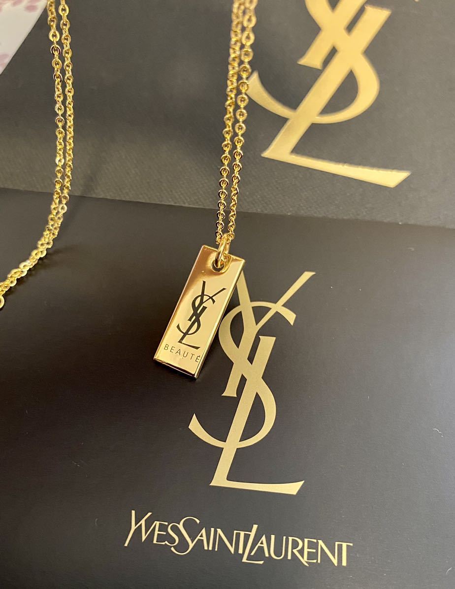 正規 未使用】YVES SAINT LAURENT ゴールドYSL ネックレス 正規 未使用