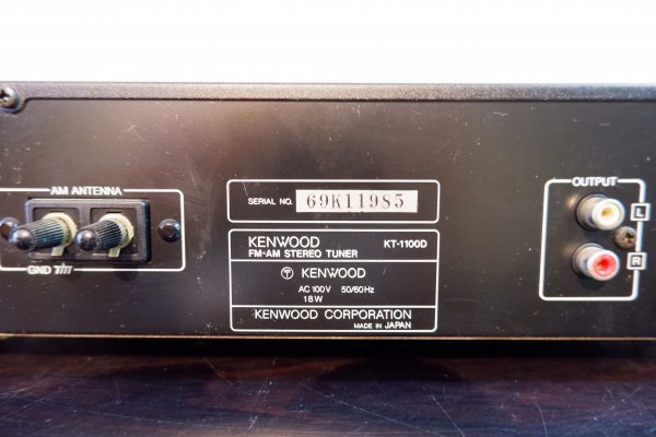 KENWOOD KT-1100D FM-AM チューナー オーディオ 音響機材