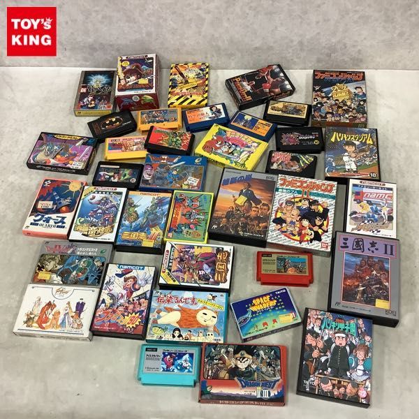 1円〜 訳あり ニンテンドーファミコン ソフト ファミコンジャンプII 最強の7人、三国志II 等