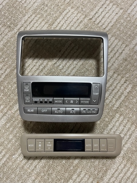 アルファード MZ用　10アルファード 液晶反転加工　エアコンスイッチ