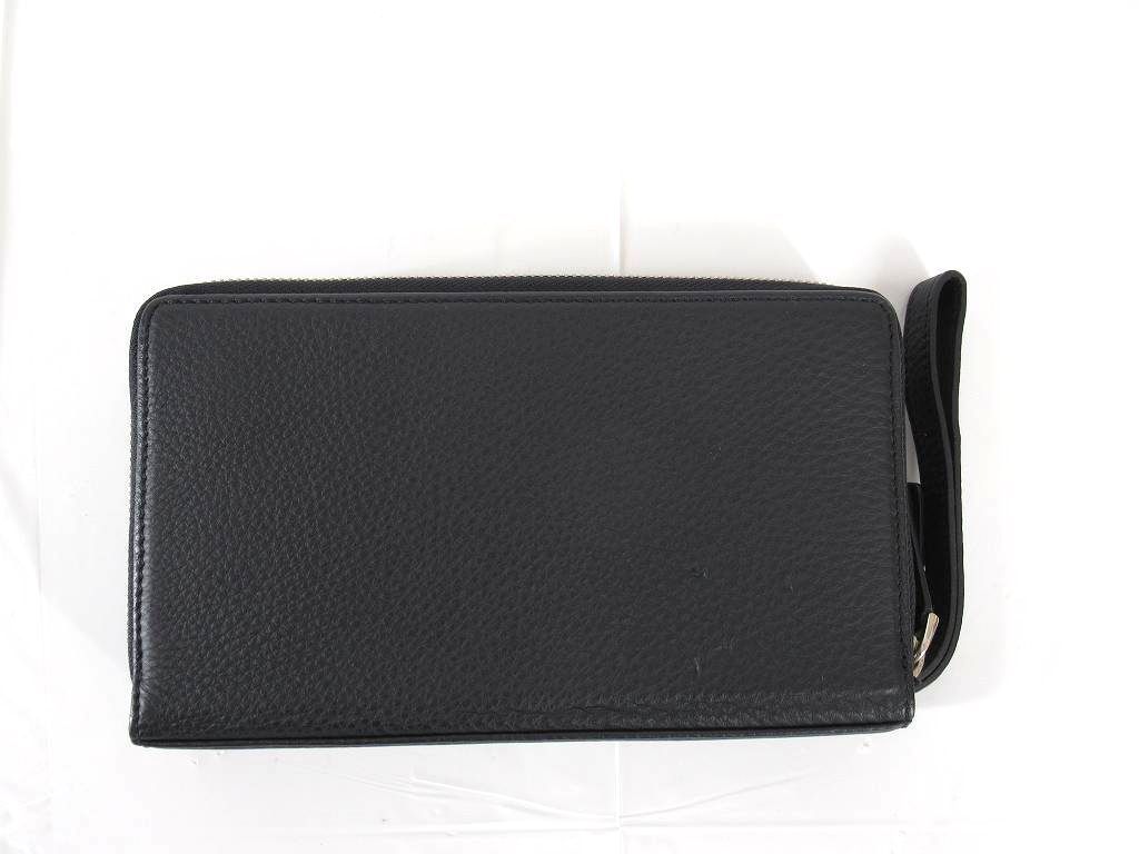 1円 美品 エルメネジルド ゼニア セカンドバッグ クラッチバッグ BV462 
