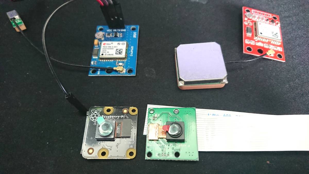 Raspberry Pi Zero 用 カメラ ｘ２ 、ＧＰＳモジュール ｘ２ ＵＳＥＤ