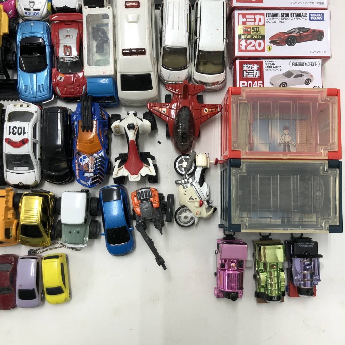 3590】[1円～] ジャンク おもちゃ ミニカー まとめ 乗用車 大型車 建設