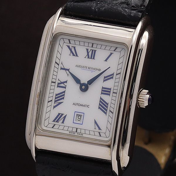 1円 稼働 良品 箱付 オーガストレイモンド AT/自動巻 54006  