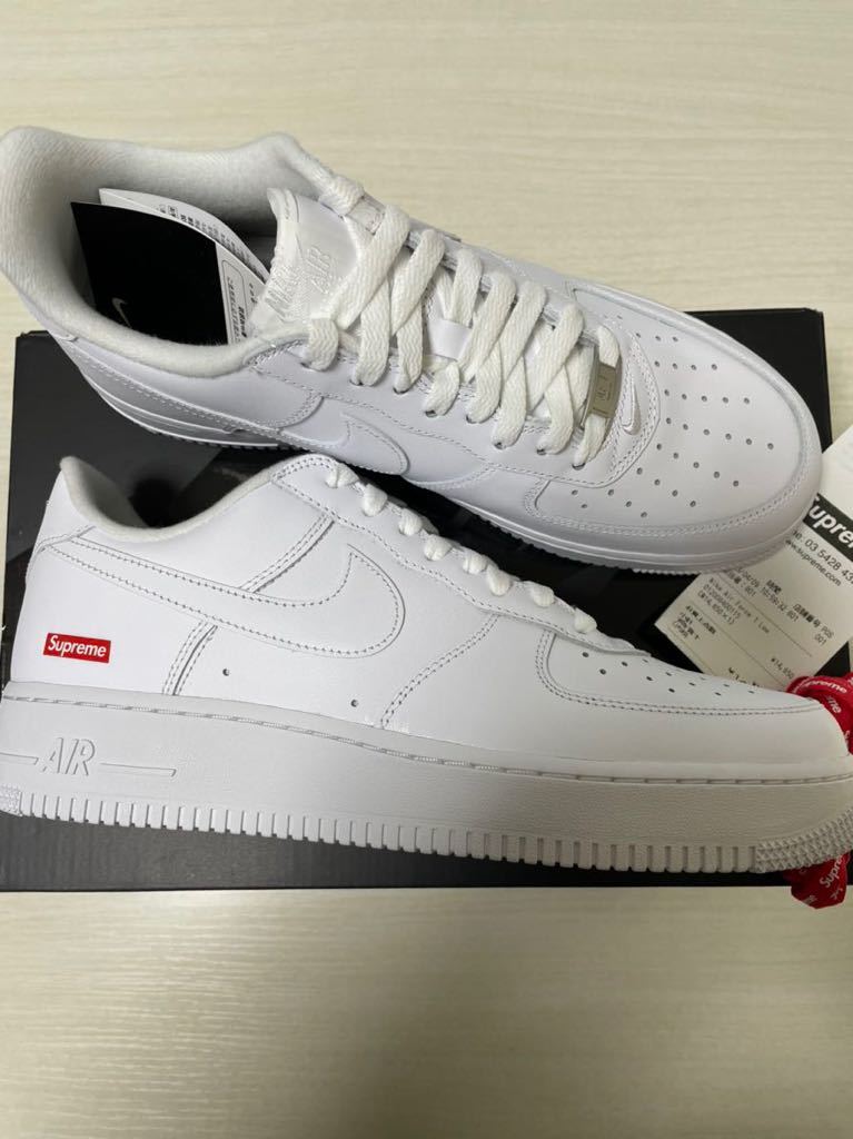 国内正規新品 Supreme Nike Air Force 1 Low spシュプリーム ナイキ エアフォースUS9.5 27.5cm white ホワイト 白 WHITE 2