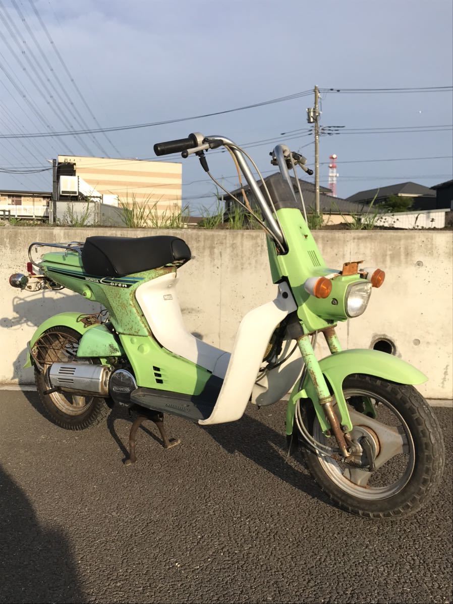 ホンダ AB04 カレン 実働 書類付き 鍵付き 50cc 部品取り ジャンク 緑 