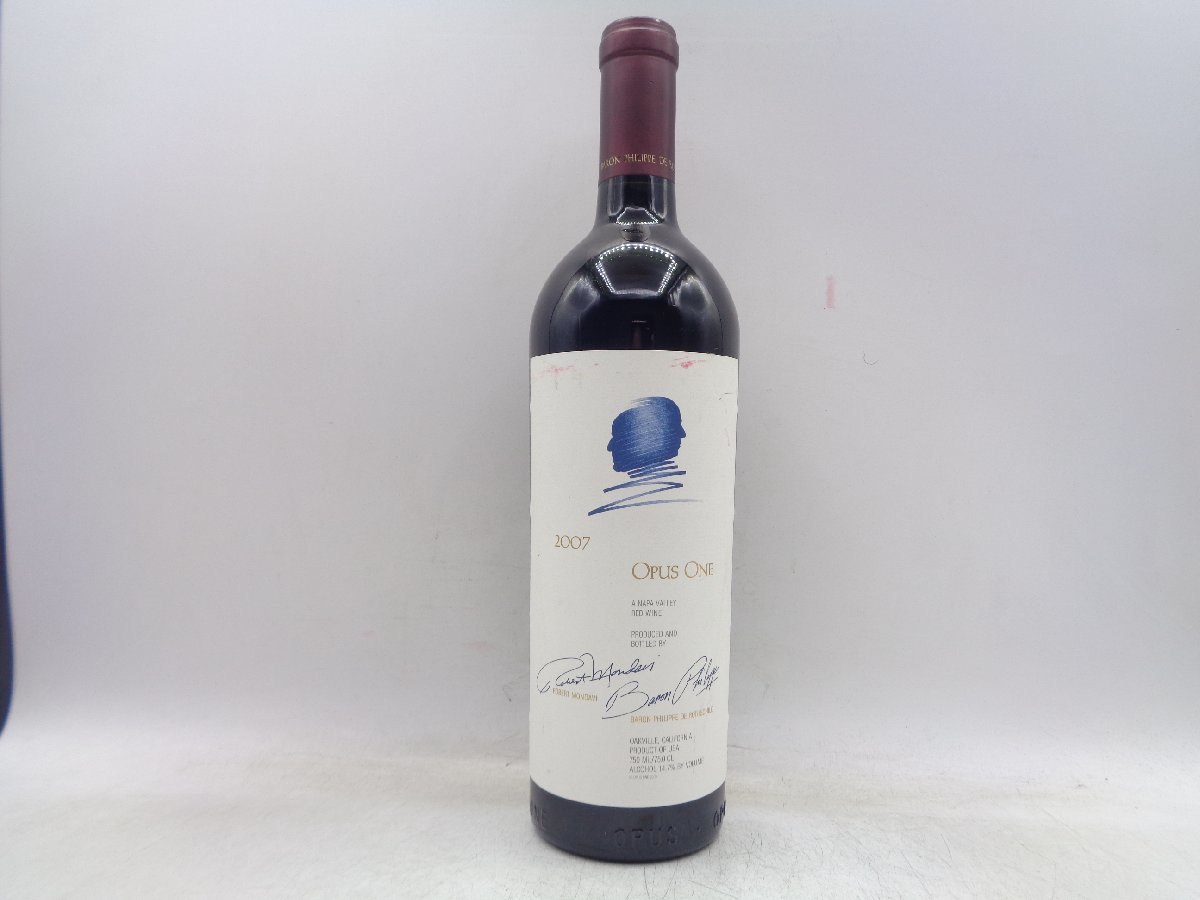 同梱不可】OPUS ONE 2007 オーパスワン カリフォルニア 赤ワイン 750ml
