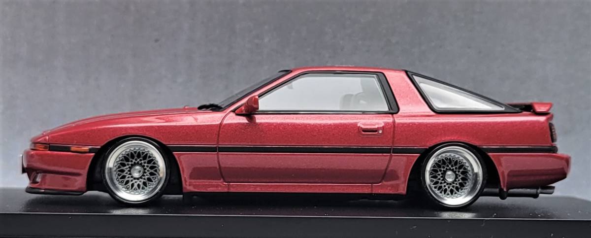 な～　1/43　スープラ改　A70　BBS-RS　インチアップ　深リム 1/43 トヨタ スープラ改 70系 インチアップ メッシュホイール アルミ