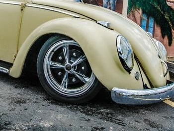空冷 vw 15 x 5.0J ハンドポリッシュ アルミ レーダーホイール バルブ 
