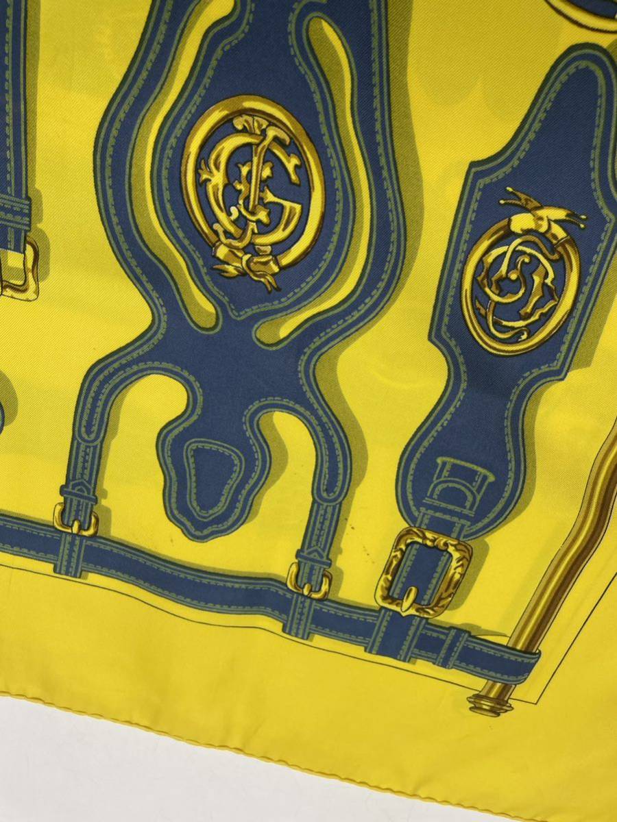 美品　エルメス　ネクタイ　紺・シルバー　チェック　ストライプ　シルクジャガード 美品 エルメス ネクタイ 紺・シルバー チェック ストライプ シルク
