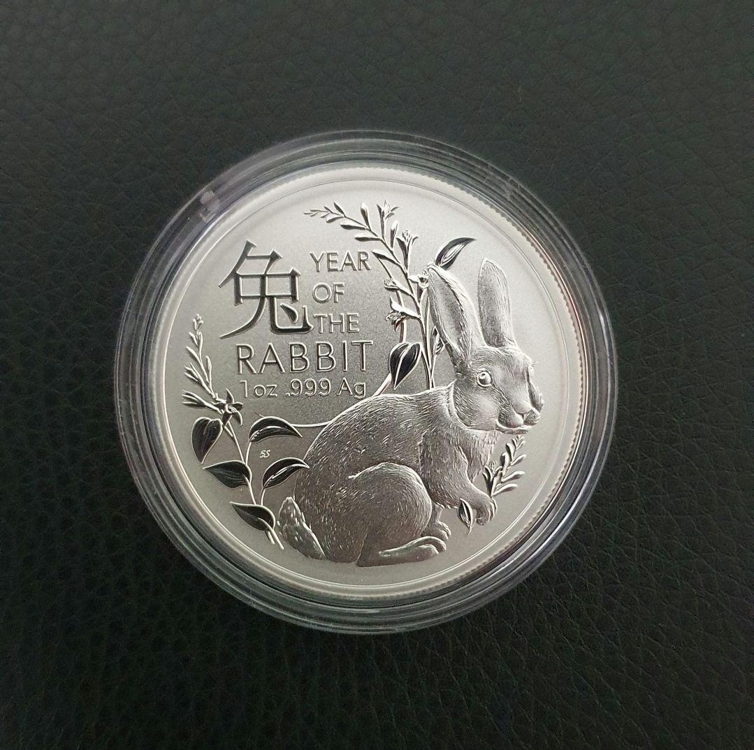 最新作 2023年 ロイヤルオーストラリア 兎 干支 純銀 1オンス銀貨